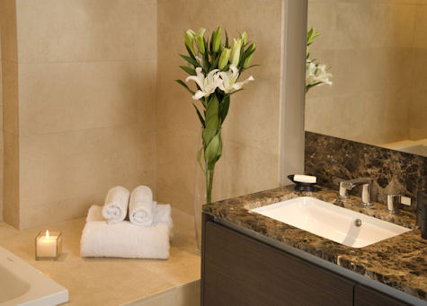 Trump Ocean Club, master bathroom